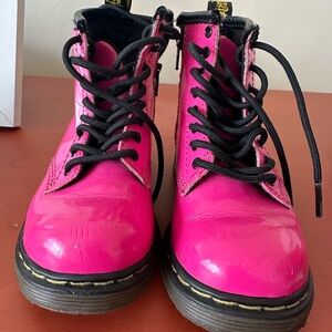Dr. Martens Women's Bright Pink Combat Boots